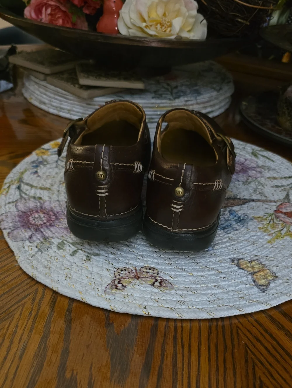 Clark's Unstructured Dark Brown Leather Shoes